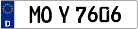 Trailer License Plate